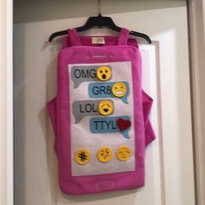 Emoji phone costume Size 4-10